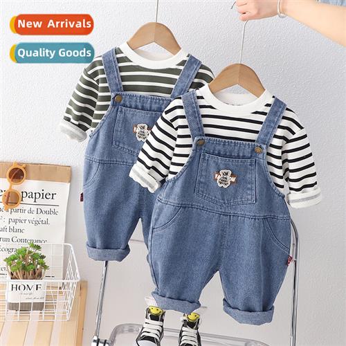 Childrens hsome striped lg-sleeved T-shirt childrens tops ch