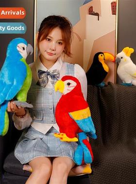 Simulati bird macaw doll plush toy ornament doll June 1 Chil