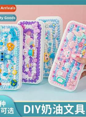 DIY exclusive statiery box pencil case large capacy children
