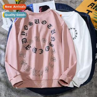 fall clo sleeved casual versatile mens shirt Letters