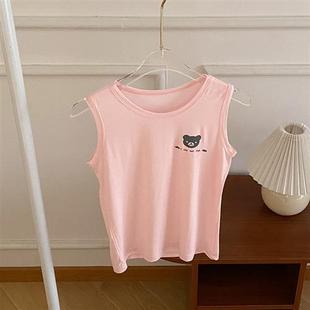 Summer childrens modal reflective undershirt men and women b