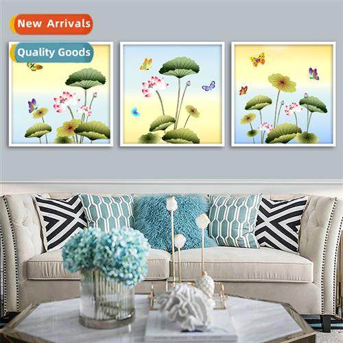 Diamd painting cross stch new living room cross stch triptyc