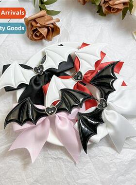 Diablo bat wings bow hairpin sweet cool hottie punk style go