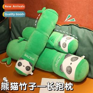 carto bed plush pillow toys cylindrical Creative bamboo