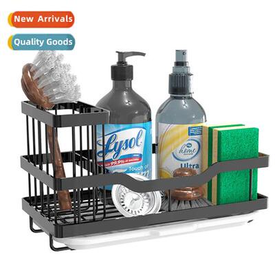 Stainless Steel Kchen Sink Shelf Drainage Rag Rack Spge Orga