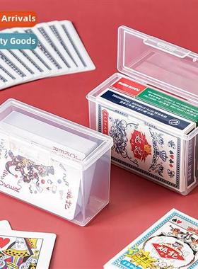 Playing Card Organizer Transparent Plastic Boxes Ottoman Gam