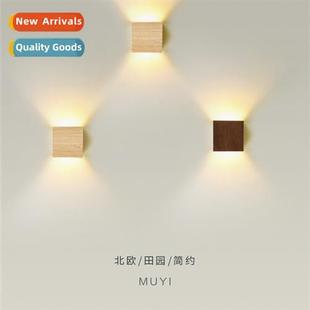 log color bedroom Wall corridor creative bedside lamp