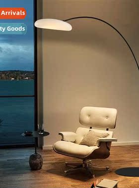 Scinavian parabolic fishing floor lamp simple lines creative