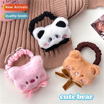 Cute carto plush animal  rope girls stereo dolls lear b head