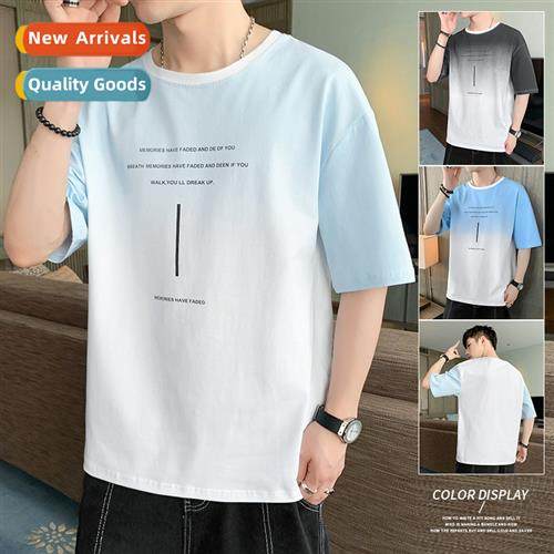 Short-sleeved t-shirt mens summer ins tide nd loose mens sum