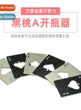 Ace  Spades Cred Card Bottle Opener Creative Playing Card Sh
