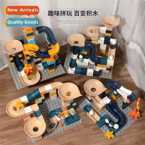 Variety slide building blocks Puzzle DIY track tumbler puzzl