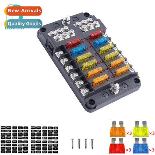 Automotive Fuse Box One Input Multi-Circu Fuse Holder Posive