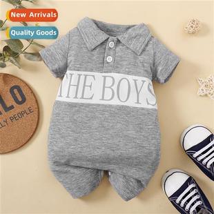 shor spring print letter boy new 2022 fall baby ins