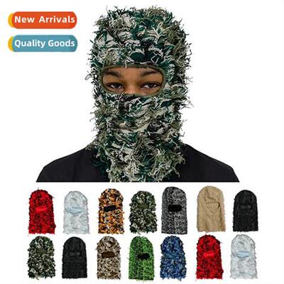 2023 new balaclava Halloween ski cap quirky black coil handm
