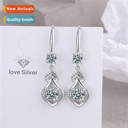 Earrings wh zircium stud earrings drop-shaped earrings fashi