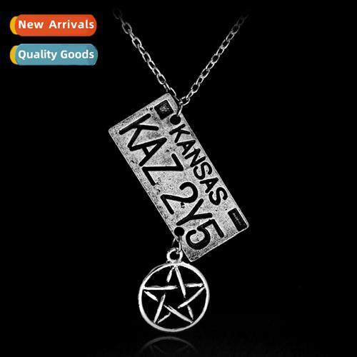 Supernatural Dean Licence Plate Necklace Alloy Jewellery Eur