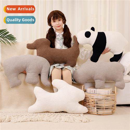 Simple carto elephant hippo rabb pa plush pillow home sa cus