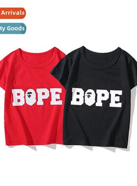 2020 spring  summer new letter print simple leisure 1-6 year