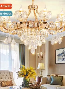 an crystal chelier atmosphere living room light 2022 new vil