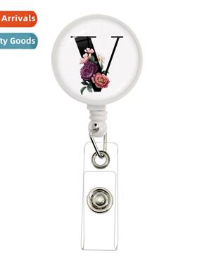 Latest Doctors Badge Reel ID Card Holder A-Z Round Glass Key