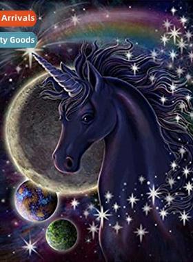 New h-applied diamd living room lscape decorati painting cos