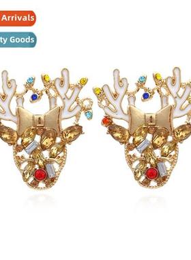 Christmas jewelry innovative persalized oil drop antler earr