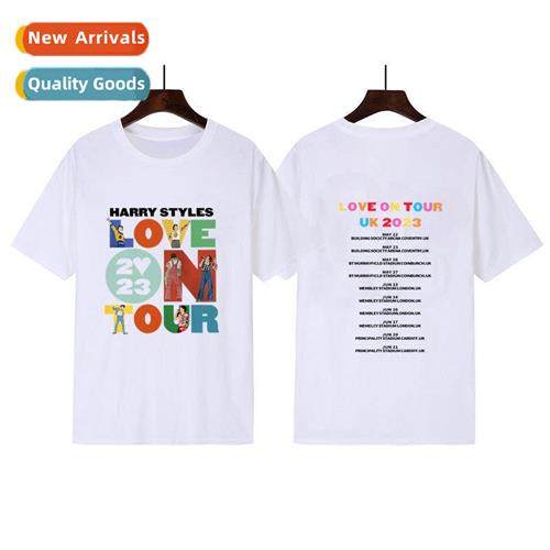 Love On Tour 2023 Ccert Printed Couple Cott Short Sleeve Top