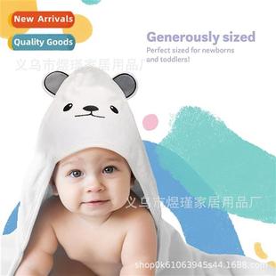 Baby Bath Towel Bears Ear Towel Newborn Wrap Plush Cuddle Bl