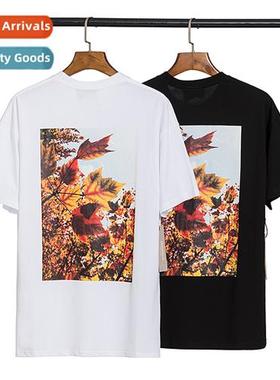 Repeat Line ESSENTIALS Maple Leaf Floral Photo Print FOG Men