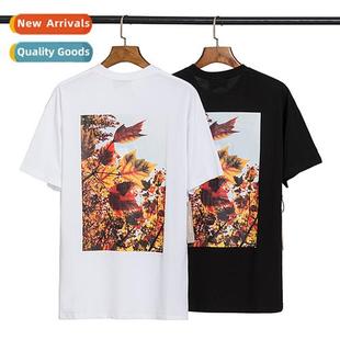 Maple Leaf FOG Line Men Print ESSENTIALS Photo Repeat Floral