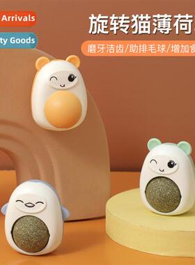 Carto shaped cat snacks rotating catnip ball adult kten kten