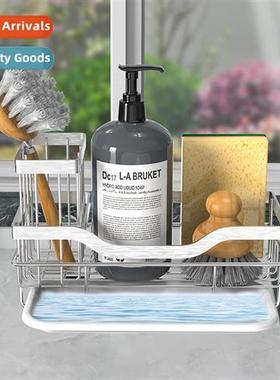 Kchen Removable Drainage Rack Stainless Steel wh Brush Baske