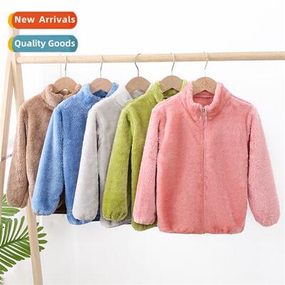 Autumn and winter new childrens warm shaker jacket small and