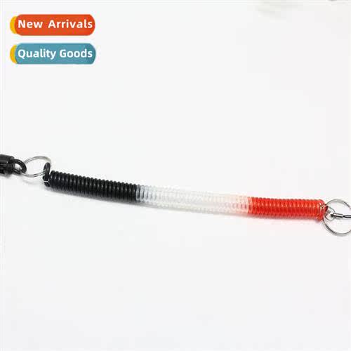 Spring rope keychain retractable lanyard keychain lanyard an