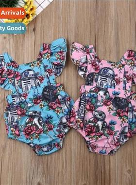 2020 Infant Girls Shredded Bodysu Carto Crawl Su