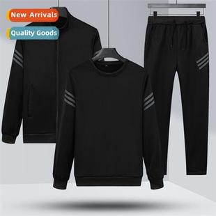 Spring  Autumn new running sports su mens cardigan pants thr