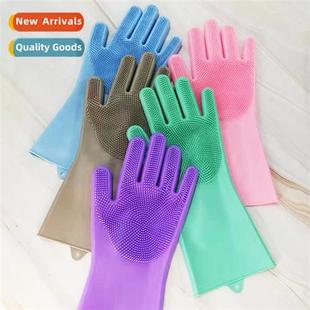 Dishwashing Gloves Kchen Scrubbing Silice Cleaning Gloves He