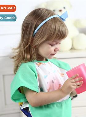 Childrens waterpro smock baby back to wear clos baby eating