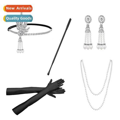 1920s Gatsby Bachelorette Party Set Decoratis wh Diamd Tiara