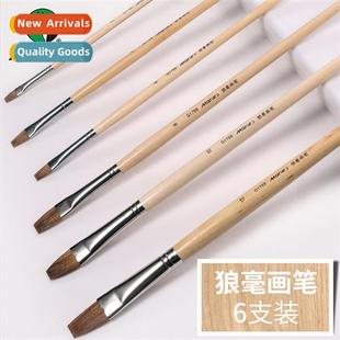 Set for Oil Gouache Hair Brush Wolf G1766 Art