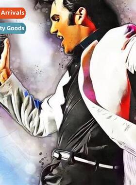 Diamd painting new DIY Elvis Presley full  round diamds hmad