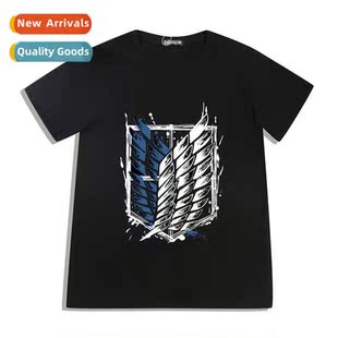 Attack Print Summer Shirt New 2022 Tan