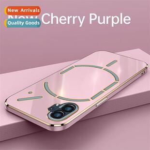 适用Nothing Phone 1 Electroplating Phone Case 6D Solid Color