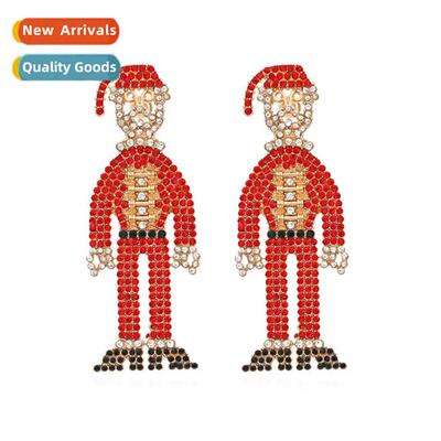 New creative carto portra full diamd earrings retro fashi al