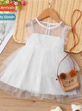 Girls spring  autumn  2022 new n sleeveless solid color in s