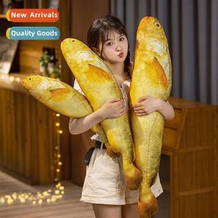 pillow creative simulati Boxer sleeping fish quirky yellow