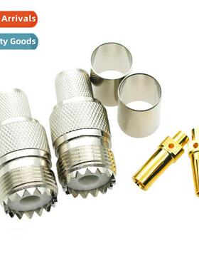 Coaxial RF cnectors UHF female crimp 50-7 wire LMR400 7D-FB