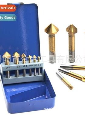 90-degree triple-edged tanium-plated, fully sharpened chamfe