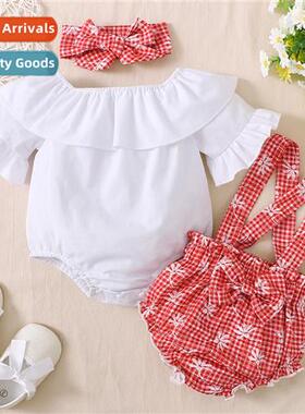 Girls Spring  Autumn 2022 New n Solid Color Flared Sleeve To